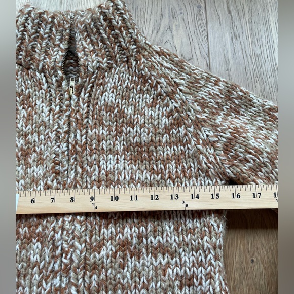 Vintage J.Crew chunky wool blend zipper cardigan - Picture 3 of 4